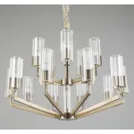 Подвесная люстра Omnilux Ledro OML-69903-15 Цвет арматуры бронза Цвет плафонов прозрачный от ImperiumLoft