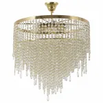 Люстра на штанге Dio D’Arte Ferrara Ferrara E 1.3.50.100 G Цвет плафонов прозрачный Цвет арматуры золото от ImperiumLoft
