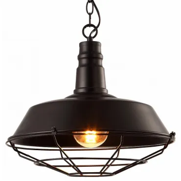 Подвесной светильник Arte Lamp Ferrico A9183SP-1BK Цвет арматуры черный Цвет плафонов черный
