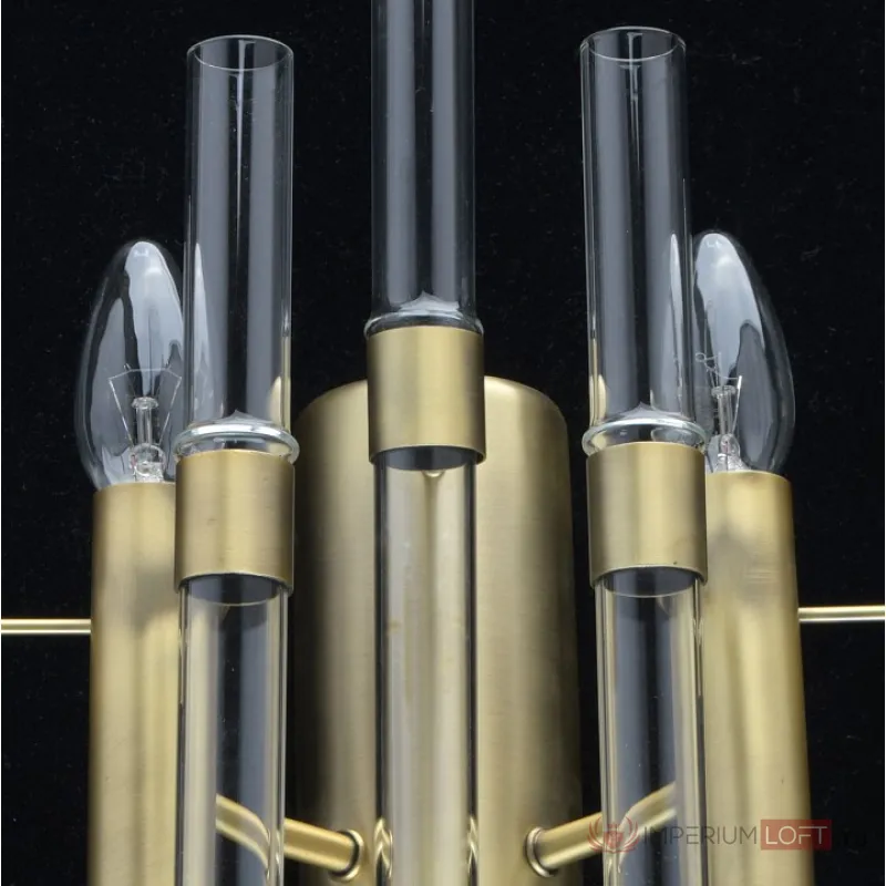 Накладной светильник MW-Light Альгеро 285021002 Цвет арматуры латунь Цвет плафонов прозрачный от ImperiumLoft