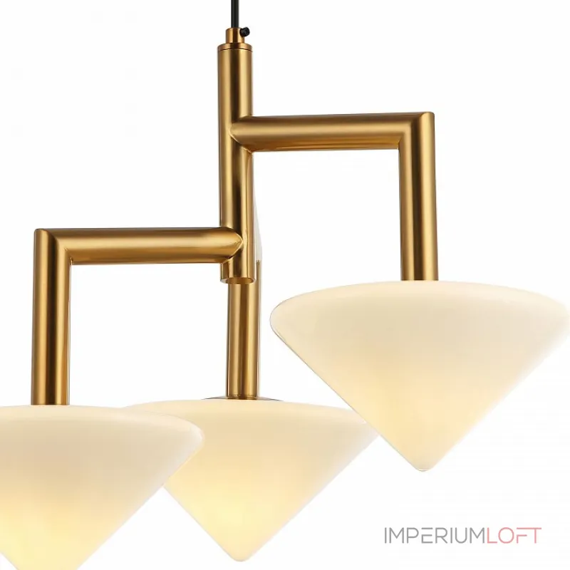 Подвесная люстра Stilfort Pilze 2115/03/03P Цвет плафонов белый Цвет арматуры золото