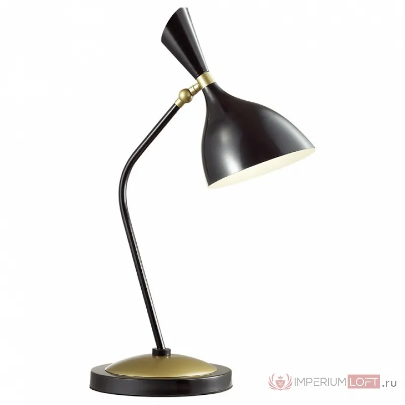 Настольная лампа декоративная Odeon Light Rasto 4665/1T Цвет арматуры черный Цвет плафонов черный от ImperiumLoft