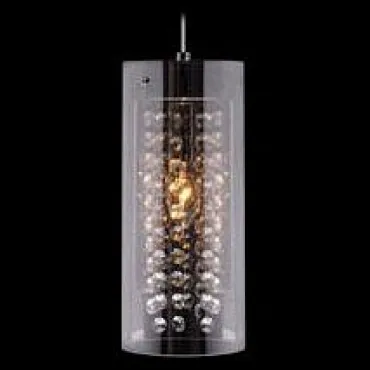 Подвесной светильник Eurosvet 1636 1636/1 хром Цвет арматуры хром Цвет плафонов черный