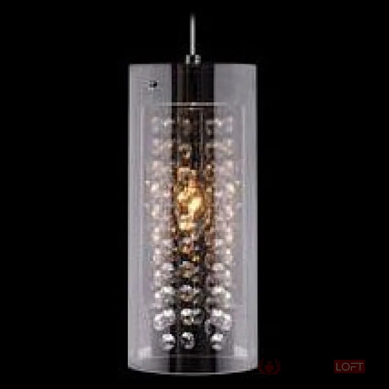 Подвесной светильник Eurosvet 1636 1636/1 хром Цвет арматуры хром Цвет плафонов черный от ImperiumLoft