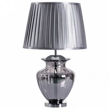 Настольная лампа декоративная Arte Lamp Sheldon A8532LT-1CC Цвет плафонов серый Цвет арматуры хром