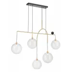 Подвесная люстра Vele Luce Freedom VL5544P05 Цвет арматуры золото Цвет плафонов прозрачный от ImperiumLoft