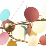 Подвесная люстра F-promo Multy Bliss 2772-12P Цвет арматуры золото Цвет плафонов белый от ImperiumLoft Подвесная люстра F-promo Multy Bliss 2772-12P Цвет арматуры золото Цвет плафонов белый от ImperiumLoft