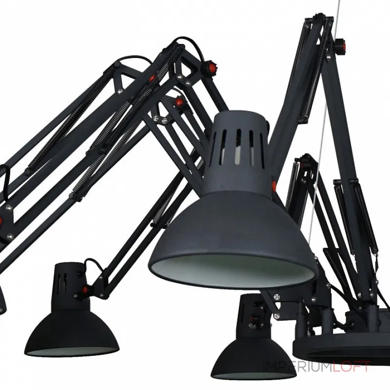 Подвесная люстра Arte Lamp Engineer A2043SP-12BK