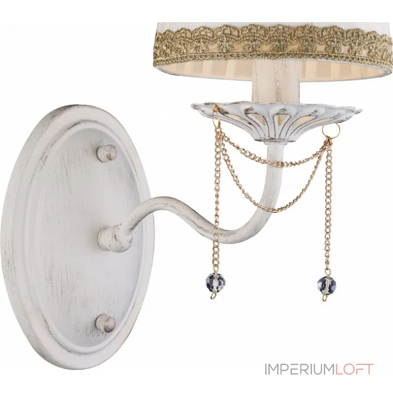 Бра Arte Lamp Sierra A3071AP-1WG Цвет арматуры золото Цвет плафонов белый