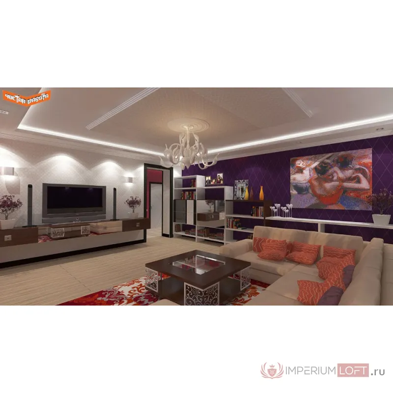 Люстра на штанге Lightstar Cigno Collo 751186 Цвет арматуры белый от ImperiumLoft