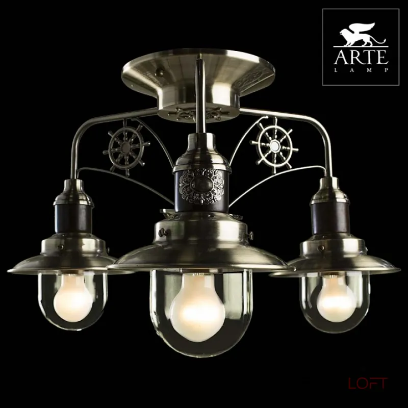 Потолочная люстра Arte Lamp Sailor A4524PL-3AB  Потолочная люстра Arte Lamp Sailor A4524PL-3AB