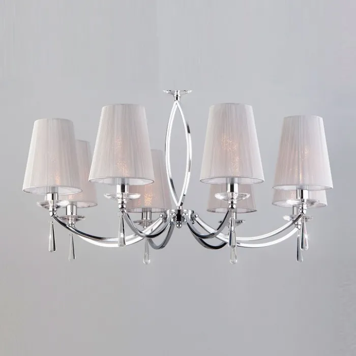 Подвесная люстра Eurosvet Valery 60079/8 хром от ImperiumLoft
