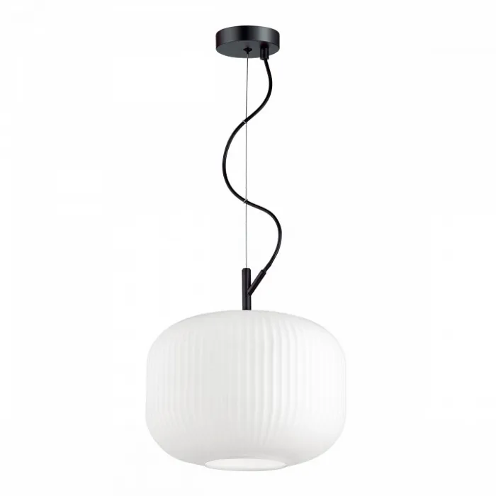 Подвесной светильник Odeon Light Roofi 4754/1 Цвет плафонов белый Цвет арматуры черный от ImperiumLoft