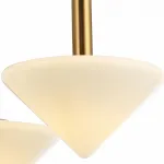 Подвесная люстра Stilfort Pilze 2115/03/03P Цвет плафонов белый Цвет арматуры золото