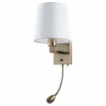 Бра Arte Lamp Hall A9246AP-2AB Цвет арматуры бронза Цвет плафонов белый