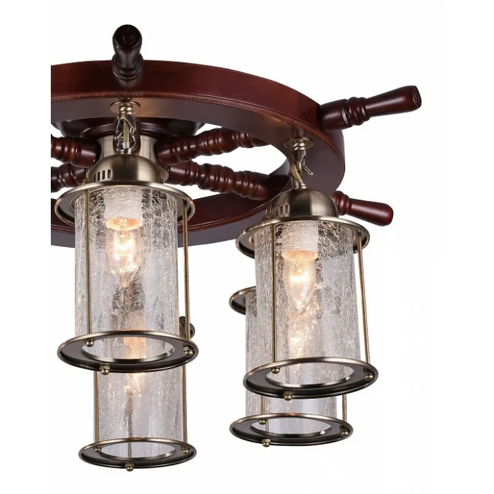 Потолочная люстра ST-Luce Volantino SL150.302.06 Цвет арматуры бронза Цвет плафонов прозрачный от ImperiumLoft