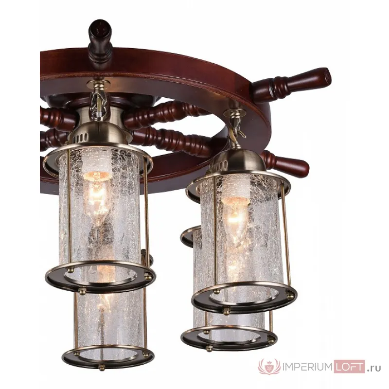 Потолочная люстра ST-Luce Volantino SL150.302.06 Цвет арматуры бронза Цвет плафонов прозрачный от ImperiumLoft