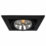 Встраиваемый светильник Arte Lamp Cardani A5935PL-1BK Цвет арматуры черный Цвет плафонов белый