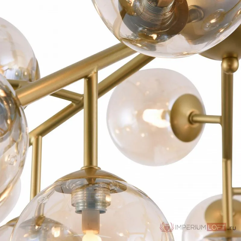 Потолочная люстра Maytoni Dallas MOD545PL-20G Цвет арматуры золото Цвет плафонов янтарный от ImperiumLoft