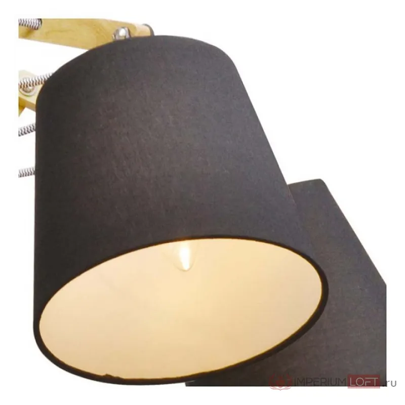 Подвесная люстра Arte Lamp Pinocchio A5700LM-5BK Цвет арматуры коричневый Цвет плафонов черный от ImperiumLoft