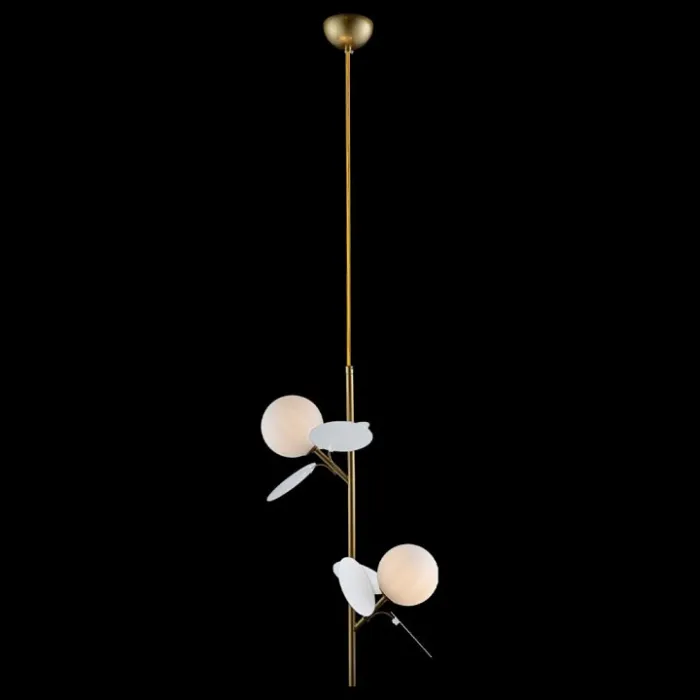 Подвесной светильник Loft it Matisse 10008/2P white Цвет арматуры золото Цвет плафонов белый от ImperiumLoft
