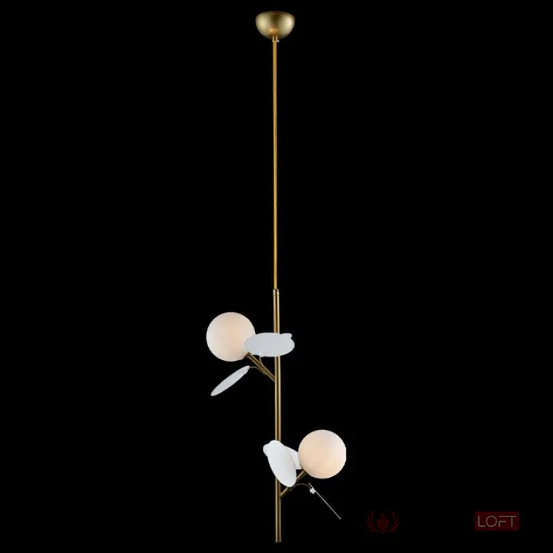 Подвесной светильник Loft it Matisse 10008/2P white Цвет арматуры золото Цвет плафонов белый от ImperiumLoft