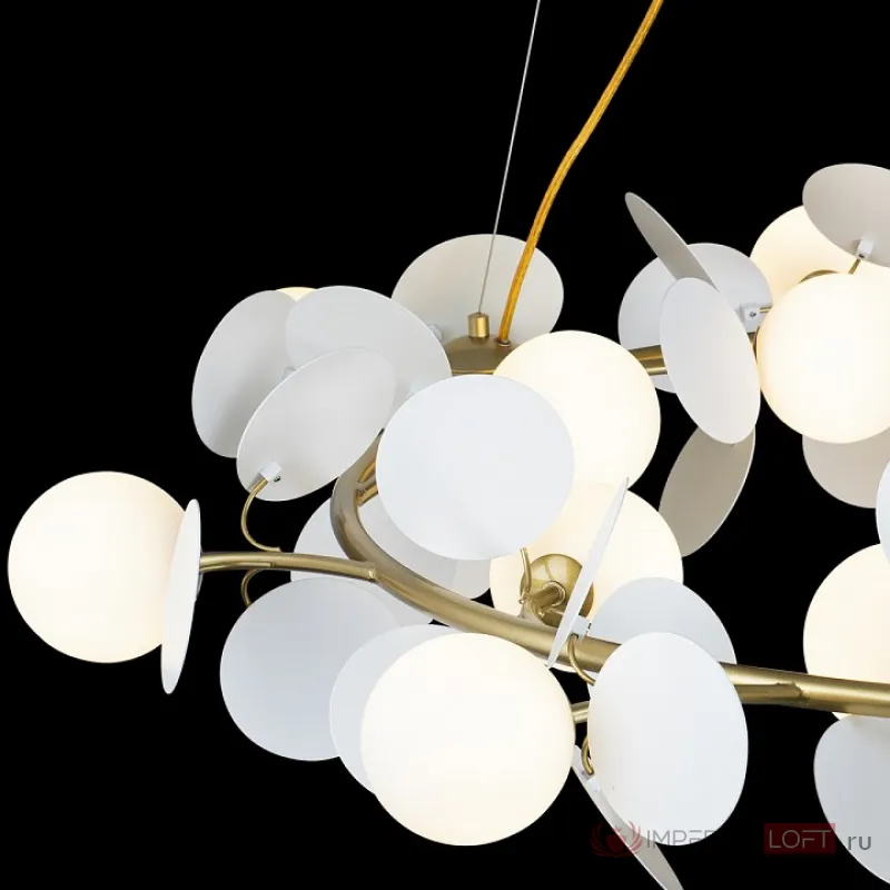 Подвесная люстра Loft it Matisse 10008/1300 white Цвет арматуры золото Цвет плафонов белый от ImperiumLoft