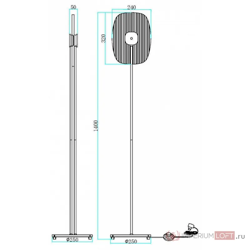 Торшер Maytoni Eclipse MOD152FL-L1BK от ImperiumLoft