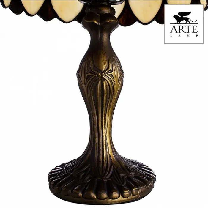 Настольная лампа декоративная Arte Lamp Perla A3163LT-1BG Цвет арматуры медь Цвет плафонов янтарный от ImperiumLoft