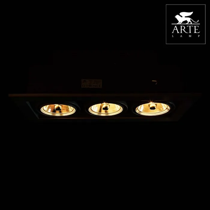 Встраиваемый светильник Arte Lamp Technika 2 A5930PL-3WH Цвет арматуры белый Цвет плафонов белый от ImperiumLoft