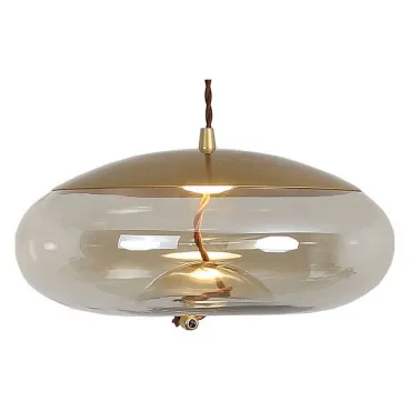 Подвесной светильник Lussole Acquario LSP-8357 Цвет плафонов прозрачный Цвет арматуры золото