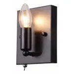 Бра Arte Lamp Bastaglia A8811AP-1BK Цвет арматуры черный Цвет плафонов зеленый