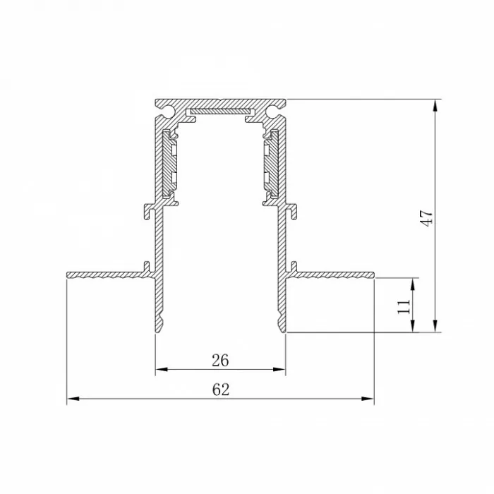 Трек встраиваемый Feron CABM1001 41964 от ImperiumLoft