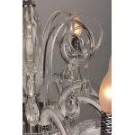 Подвесная люстра Omnilux Salerno OML-34403-08 Цвет арматуры хром Цвет плафонов прозрачный от ImperiumLoft