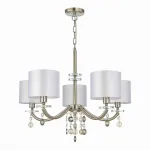 Подвесная люстра ST-Luce Katena SL1757.103.05 Цвет арматуры никель Цвет плафонов белый от ImperiumLoft