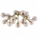 Потолочная люстра Maytoni Dallas MOD545PL-20G Цвет арматуры золото Цвет плафонов янтарный от ImperiumLoft