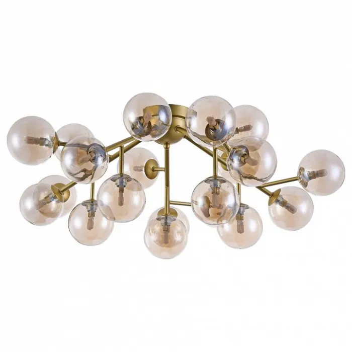 Потолочная люстра Maytoni Dallas MOD545PL-20G Цвет арматуры золото Цвет плафонов янтарный от ImperiumLoft