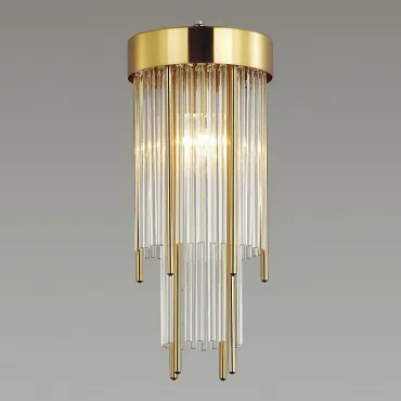 Подвесной светильник Odeon Light York 4788/1 Цвет плафонов прозрачный Цвет арматуры золото от ImperiumLoft
