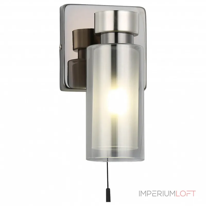 Бра Hiper Sheldon H187-0 Цвет арматуры хром Цвет плафонов серый Бра Hiper Sheldon H187-0 Цвет арматуры хром Цвет плафонов серый