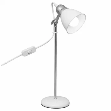 Настольная лампа офисная Arte Lamp 3235 A3235LT-1CC Цвет арматуры хром Цвет плафонов белый от ImperiumLoft
