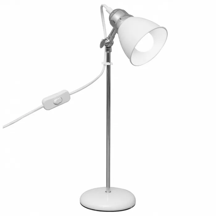 Настольная лампа офисная Arte Lamp 3235 A3235LT-1CC Цвет арматуры хром Цвет плафонов белый от ImperiumLoft