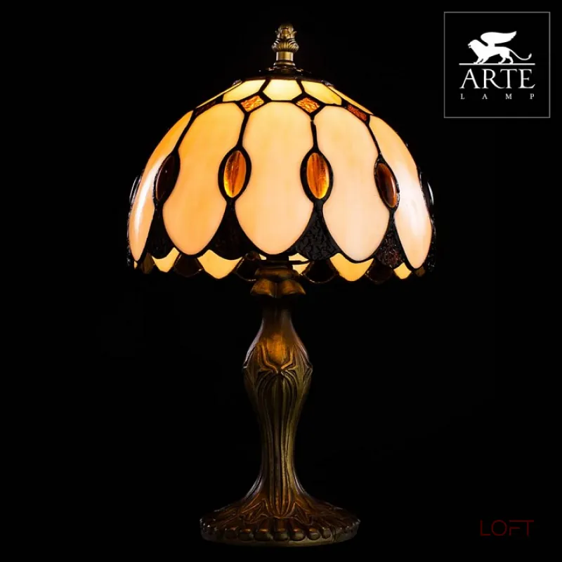 Настольная лампа декоративная Arte Lamp Perla A3163LT-1BG Цвет арматуры медь Цвет плафонов янтарный от ImperiumLoft Настольная лампа декоративная Arte Lamp Perla A3163LT-1BG Цвет арматуры медь Цвет плафонов янтарный от ImperiumLoft