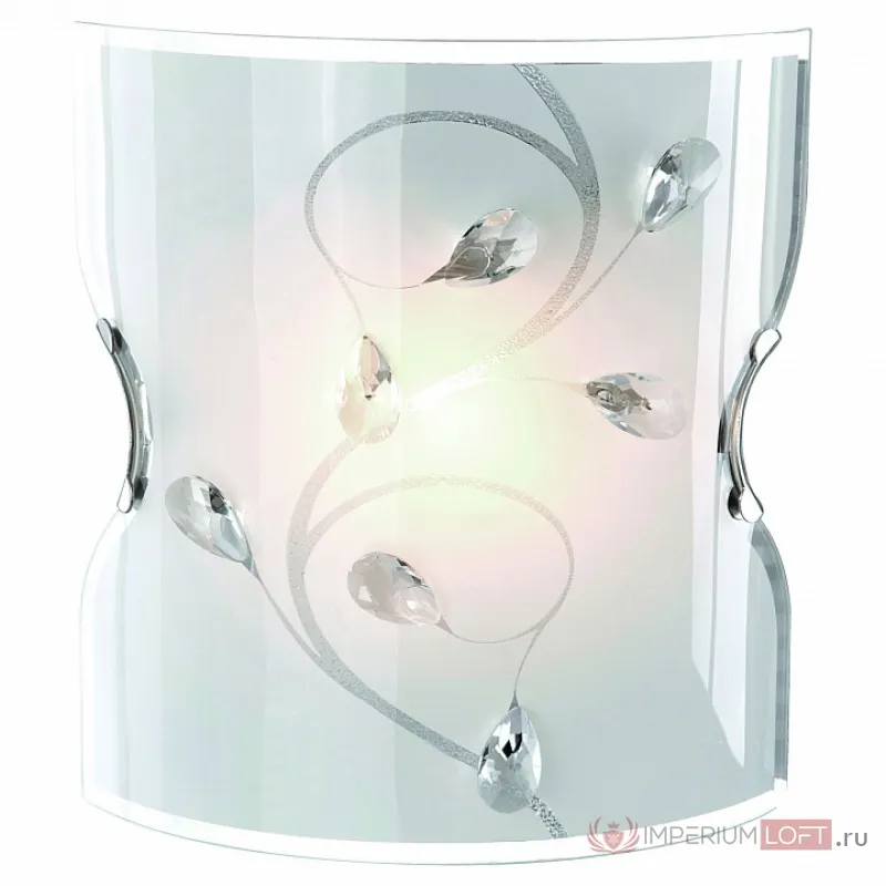 Накладной светильник Arte Lamp Jasmine A4044AP-1CC Цвет арматуры хром Цвет плафонов белый от ImperiumLoft