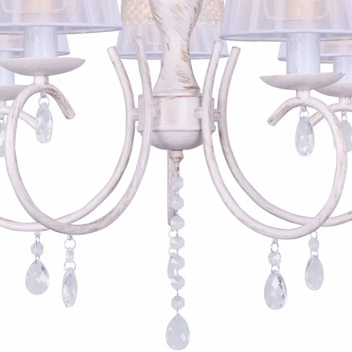 Подвесная люстра TopLight Camilla TL1135-5H Цвет арматуры золото Цвет плафонов белый от ImperiumLoft