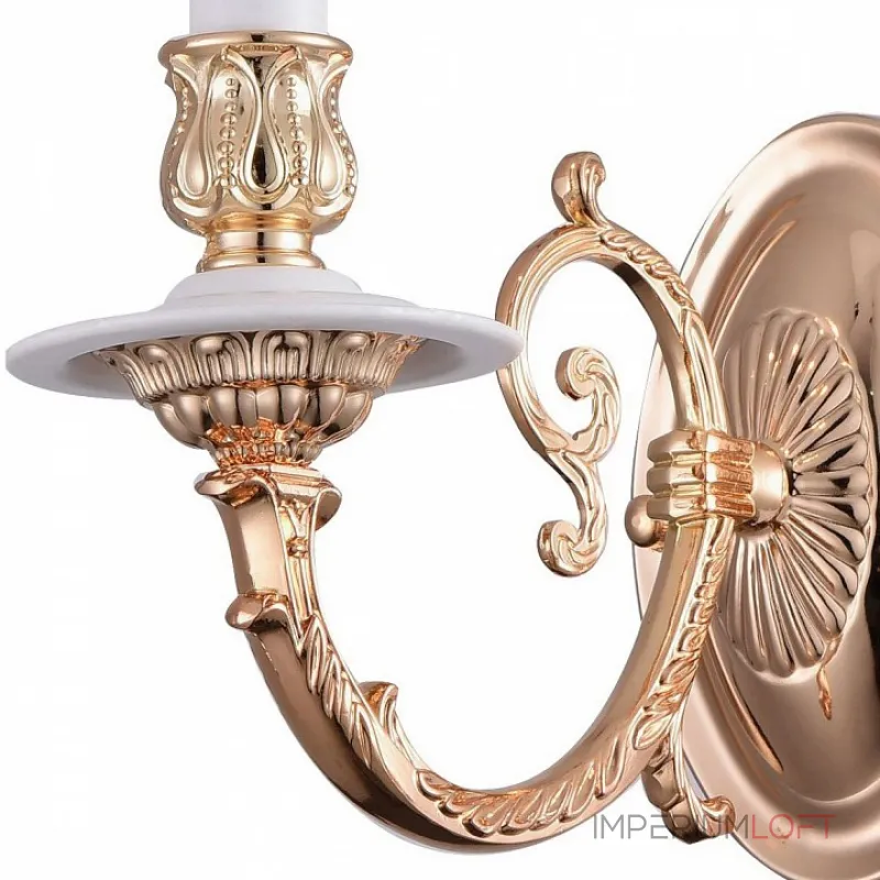 Бра Arte Lamp 8020 A8020AP-1WG Цвет арматуры золото Цвет плафонов красный