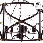 Подвесная люстра Arte Lamp Bellator A8959SP-5BR Цвет арматуры коричневый Цвет плафонов белый от ImperiumLoft