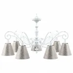 Подвесная люстра Maytoni Classic 7 E3-07-WM-LMP-O-4 Цвет арматуры бронза Цвет плафонов серый от ImperiumLoft