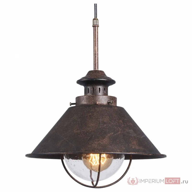 Подвесной светильник Lussole Auburn LSP-9833 Цвет плафонов коричневый Цвет арматуры коричневый от ImperiumLoft