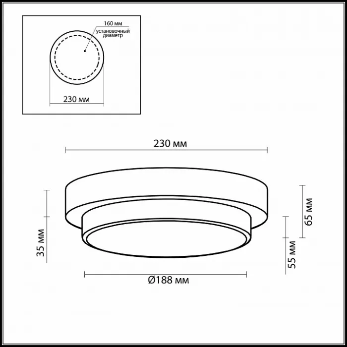 Накладной светильник Odeon Light Holger 2746/1C от ImperiumLoft
