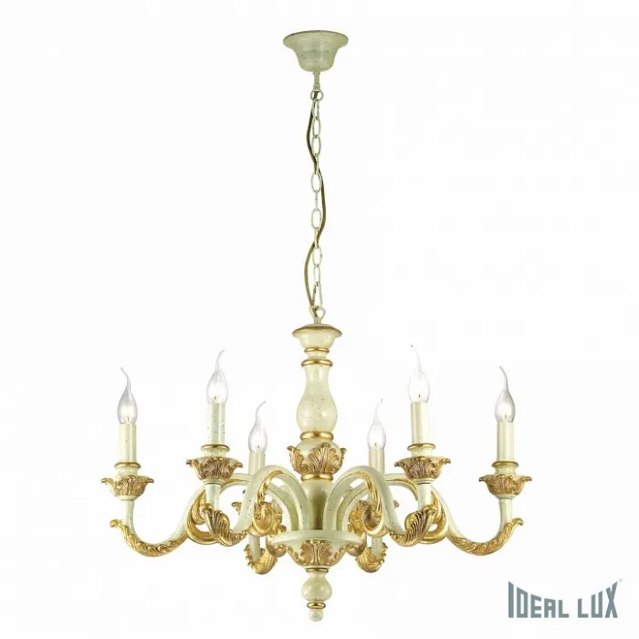 Подвесная люстра Ideal Lux Giglio GIGLIO SP6 ORO Цвет арматуры золото от ImperiumLoft
